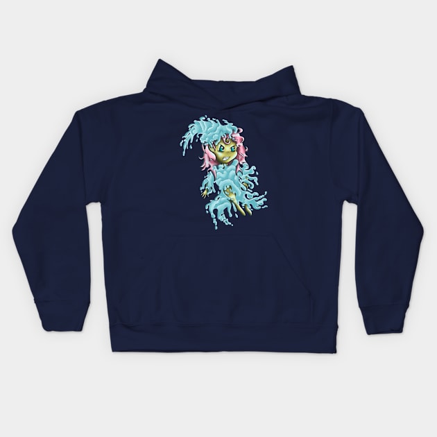 Crest the Sea Witch Kids Hoodie by DeadWaspDesigns